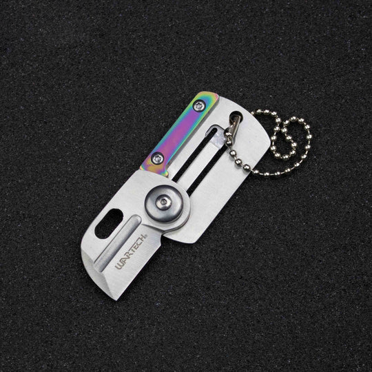 Mini Folding Knife Keychain (Multiple Colors)