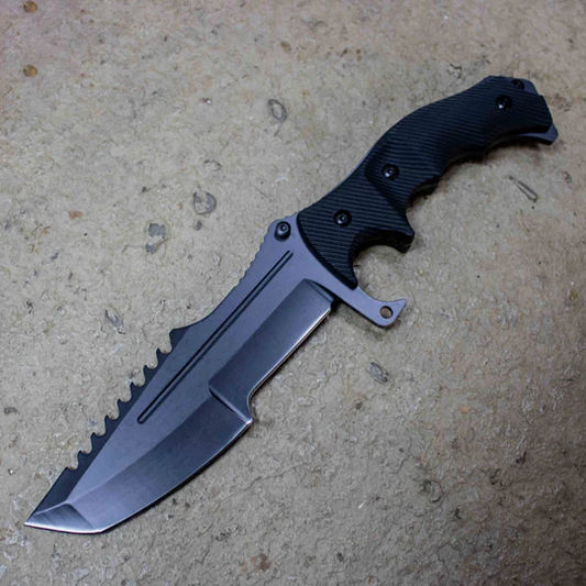 Matte Black Huntsman Knife